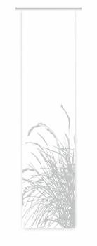 Flächenvorhang Reed24 lichtgrau L blanco, Schiebevorhang, Schiebegardine, modern, 60 cm breit, 2,65 m hoch, 3 m hoch